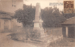 25-VELLEVANS-MONUMENT AUX MORTS-N T6020-G/0295 - Autres & Non Classés