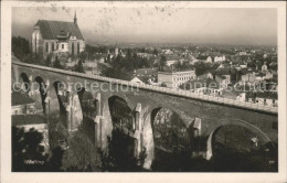 71544531 Moedling Stadtblick Mit Eisenbahnviadukt Moedling - Autres & Non Classés