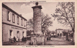 B1-31) MAUZAC , PRES NOE - HAUTE GARONNE - LES ECOLES ET LA COLONNE - ANIMEE - HABITANTS - ECOLIERS - ( 2 SCANS ) - Autres & Non Classés