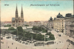 71544362 Wien Maximilianplatz Mit Votivkirche  - Autres & Non Classés