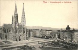 71544210 Wien Maximiliansplatz Und Votivkirche  - Autres & Non Classés