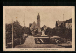 AK Velbert Rhld., Walter Rathenau-Platz U. Christuskirche  - Velbert