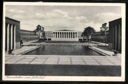 AK Berlin-Charlottenburg, Forumbecken Und Jahnhof Der Reichsakademie Für Leibesübungen  - Charlottenburg