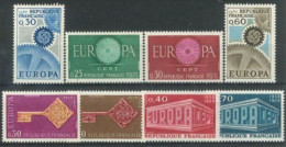 FRANCE - 1960/68, EUROPA STAMPS SERIES OF 4, COMPLETE SET OF 2 EACH, UMM(**). - Unused Stamps