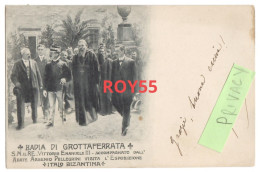 Lazio-roma-grottaferrata Badia Di Grottaferrata Visita Vittorio Emanuele III Esposizione Italo Bizantina (f.pic/retro) - Sonstige & Ohne Zuordnung