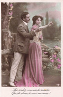 COUPLES - Aux Rendez-vous Sous La Ramure - Carte Postale Ancienne - Coppie