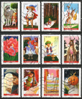 France 2021 - Mi 7965/76 - YT Ad 2037/48 ( Wonderfuls Tales ) Complete Set - Used Stamps