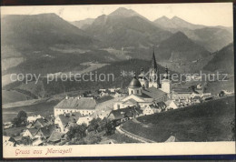 71543871 Mariazell Steiermark Teilansicht Mit Basilika Alpenpanorama Mariazell - Autres & Non Classés