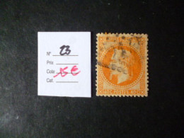 Timbre France Oblitéré N° 23  1862 - 1862 Napoléon III