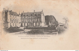 M13-85) FONTENAY LE COMTE (VENDEE) CHATEAU TERRE NEUVE - HABITATION DE L'AQUA FORTISTE O. DE ROCHEBRUNE (2 SCANS) - Fontenay Le Comte