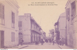 M7- SAINT LOUIS (SENEGAL) LA RUE ANDRE LEBON OU GRANDE RUE  - (2 SCANS)  - Sénégal