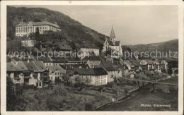 71543859 Murau Steiermark Ortsansicht Mit Schloss Und Stadtpfarrkirche Mur Bruec - Andere & Zonder Classificatie