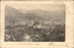 71543797 Leoben Blick Ueber Die Stadt Mur Bruecke Leoben - Autres & Non Classés