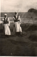 Photographie Photo Amateur Vintage Snapshot Algérie Port Polignac Touareg Avion  - Afrique