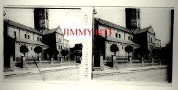 ROSHEIM En 1933 (Bas Rhin) L'Eglise - Plaque De Verre En Stéréo ( Canton De Molsheim ) Taille 58 X 128 Mlls - Plaques De Verre