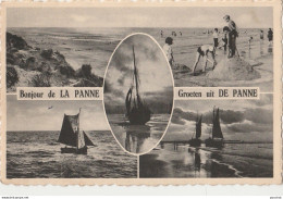 N23- BONJOUR DE LA PANNE - (OBLITERATION DE 1936 - 2 SCANS) - De Panne