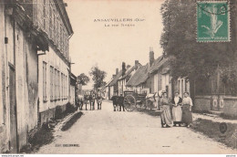 N20-60) ANSAUVILLERS (OISE)  LA RUE NEUVE - (PERSONNAGES - HABITANTS - ATTELAGE CHEVAL) - Autres & Non Classés