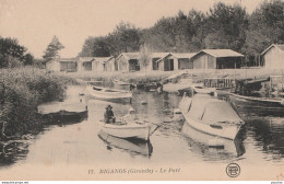 N21-33) BIGANOS (GIRONDE) LE PORT - (ANIMEE - BATEAUX - 2 SCANS)   - Other & Unclassified