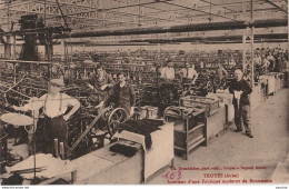 N19-10) TROYES (AUBE)  INTERIEUR D'UNE FABRIQUE MODERNE DE BONNETERIE - (2 SCANS) - Troyes