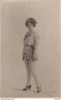 N18- TOULOUSE - CARTE PHOTO HENRY CUGNASSE - FEMME  - ARTISTE TOULOUSAINE ? - 2 SCANS - Toulouse