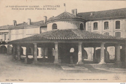 N19-82) AUVILLARS - HALLE AUX  GRAINS - PLACE DU  MARCHE -  (2 SCANS) - Auvillar