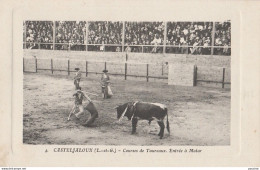 47) CASTELJALOUX - COURSES DE TAUREAUX - ENTREE A MATAR - (2 SCANS) - Casteljaloux