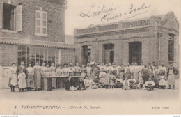 N17-60) FAY - SAINT QUENTIN  (OISE) USINE DE M. BATARDY - (TRES ANIMEE - LE PERSONNEL - 2 SCANS) - Autres & Non Classés