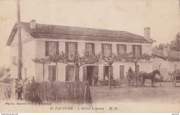 N16-33) FACTURE (GIRONDE) L'HOTEL LASSUS - (ANIMEE - PERSONNAGES - ATTELAGE CHEVAL - 2 SCANS) - Other & Unclassified