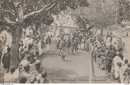 N14- SENEGAL - DAKAR - 14 JUILLET - COURSE A PIED  - (TRES ANIMEE - OBLITERATION DE 1909 - 2 SCANS) - Senegal