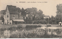 N12-62) BETHUNE - JARDIN DES SPORTS - LE LAC ET LE CHALET - (ANIMEE - 2 SCANS) - Bethune