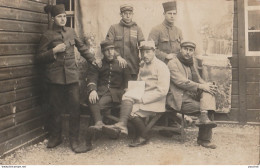 LAGER PUCHHEIM - CAMP DE PRISONNIERS EN ALLEMAGNE - CARTE PHOTO 22/3/16 - MILITAIRES FRANCAIS - SPAHIS - RUSSE (2 SCANS) - War 1914-18