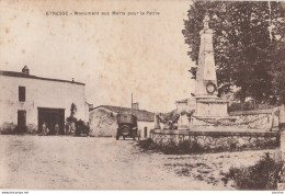 N10-33) EYNESSE (GIRONDE)  MONUMENT AUX MORTS POUR LA PATRIE - (ANIMEE - AUTOMOBILE - 2 SCANS) - Other & Unclassified