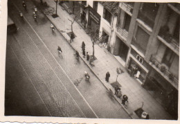 Photographie Photo Amateur Vintage Snapshot Algérie Alger Plongée Rue - Afrique