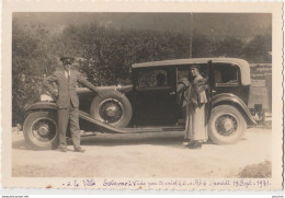 13) VILLA  ESTAVAR A VEDE , PAR AURIOL - CARTE PHOTO - LE 19/9/1931 - AUTOMOBILE CORD L29 - (PERSONNAGES - 2 SCANS) - Auriol