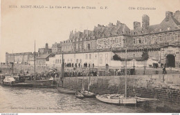 N3-35) SAINT MALO (COTE D' EMERAUDE)  LA CALE ET LA  PORTE DE DINAN  - (2 SCANS) - Saint Malo