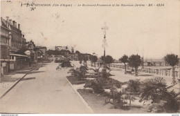 N2-33) ARCACHON (COTE D'ARGENT) LE BOULEVARD PROMENADEET LES  NOUVEAUX JARDINS - (2 SCANS) - Arcachon