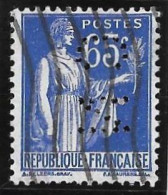 1 04	31	09	N°	365	Perforé	-	CN 271	-	CREDIT  Du  NORD - Used Stamps