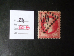 Timbre France Oblitéré N° 24  1862 - 1862 Napoléon III