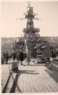 Photographie Photo Amateur Vintage Snapshot Algérie Marine Bateau Militaire - Bateaux