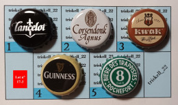 5 Capsules De Bière   Lot N° 17-3 - Birra