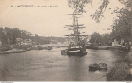 56) HENNEBONT - LES QUAIS ET LE PONT  - (BATEAU - VOILIER - 2 SCANS) - Hennebont