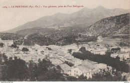 66) LE PERTHUS (PYRENEES ORIENTALES) VUE GENERALE PRISE DU FORT DE BELLEGARDE - (2 SCANS) - Sonstige & Ohne Zuordnung