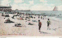 NEW JERSEY  - OCEAN GROVE  BEACH AND PAVILION   - (OBLITERATION DE 1917 - 2 SCANS) - Autres & Non Classés