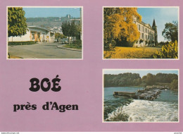 47) BOE PRES D'AGEN - CENTRE BORDENEUVE DE BORY - CHATEAU DE ST MARCEL -BARRAGE SUR LA GARONNE - - (2 SCANS) - Autres & Non Classés