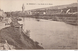 51) EPERNAY - LES BORDS DE LA MARNE  - (2 SCANS) - Epernay