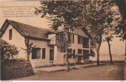 09-40) SOUSTONS (LANDES) RESTAURANT PIERRE LACRAMPE - SUR LES BORDS DU LAC - CONFITS ET CANARDS SAUVAGES - (2 SCANS) - Soustons