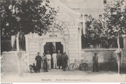 06- BIZERTE (TUNISIE)  HOPITAL MARITIME TEMPORAIRE DE SION - (BELLE ANIMATION - 2 SCANS) - Tunesien