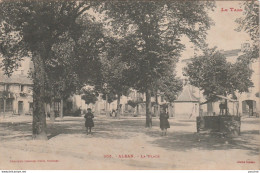 O3-81) ALBAN (TARN)  LA PLACE  - (ANIMEE - 2 SCANS) - Alban