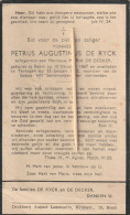 Boom, Terhagen, 1943, Petrus De Ryck, De Decker - Devotion Images