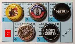 5 Capsules De Bière   Lot N° 24-2 - Beer